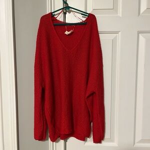 Urban Outfitters Red Oversized Sweater